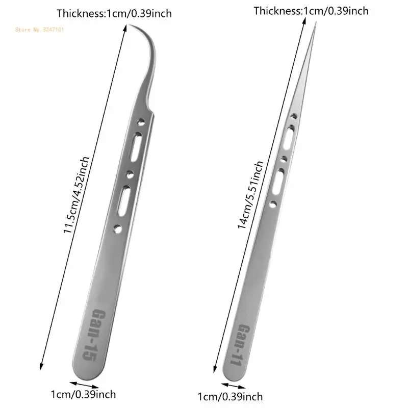 Monteur Vliegende Draad Antimagnetisch Pincet Fijne Tip Clip Precisiecomponent Mobiele Telefoons Klemreparatieset Dropship