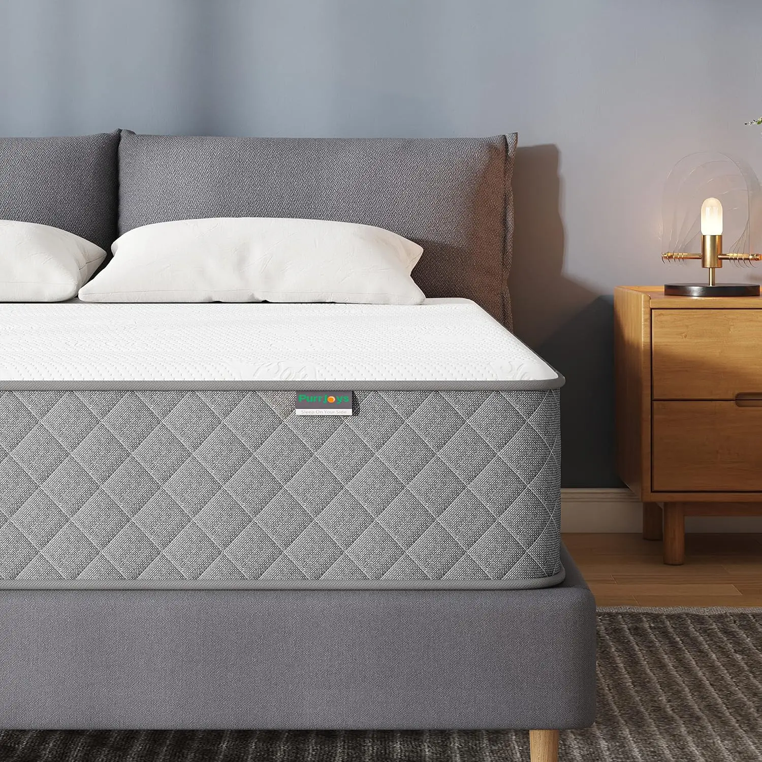 Double 10 Inch Memory Foam Full Size Mattress Full Bed Mattress in a Box Pressure Relief Firm Mattress Double Size