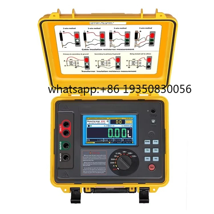 

Wrindu Digital High Voltage Insulation Resistance Meters Tester 1500v Insulation Resistance Tester