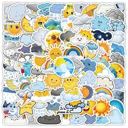 100 pz/borsa Cartoon Weather Meme Graffiti Stickers Cute Travel Skateboard valigia chitarra bagaglio Laptop adesivo divertente per bambino