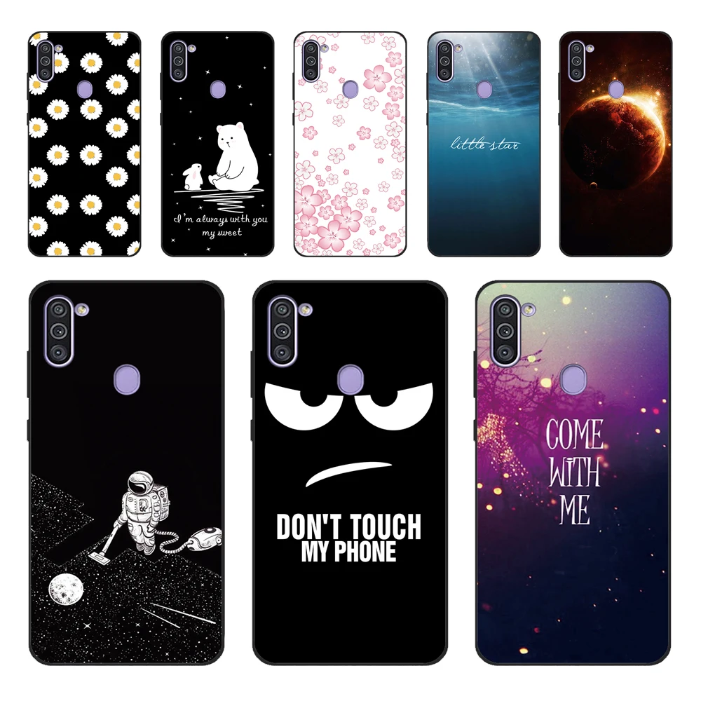 Dla Samsung Galaxy A11 M11 Etui Silicone TPU Soft Cover Etui Dla Samsung A11 M11 A 11 M 11 SM-A115F SM-M115F A115M A115U Coque