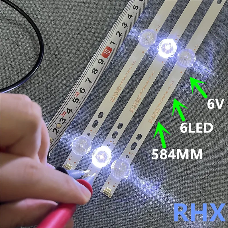 

FOR Zhengke LE19B ace YL24-80LJ HS-32D3006V1W6C1B58410M-HX NO.3 6LED 6V 584MM 100%NEW