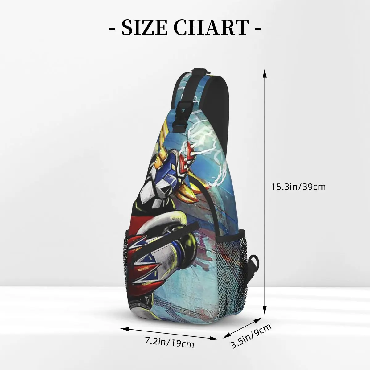 Rome Crossbody Chest Bags UFO Robot Grendizer Pockets Travel Pack Messenger Sports Teens Shoulder Bag Unisex