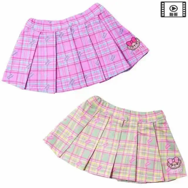 

Kids Skirt 2023 Spring Autumn Fashion EM Plaid Pattern Girls Cotton College Style Pleated Culottes 2-10Y