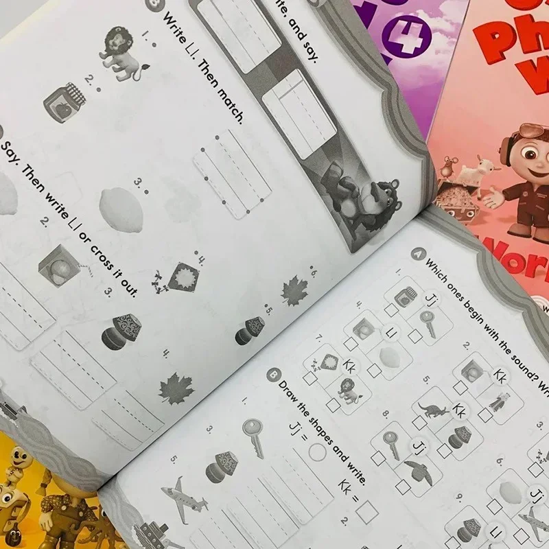 2 Books Oxford Phonics World Storybook Children Learning English Case Early Learning Workbook Educational Toys Textbook