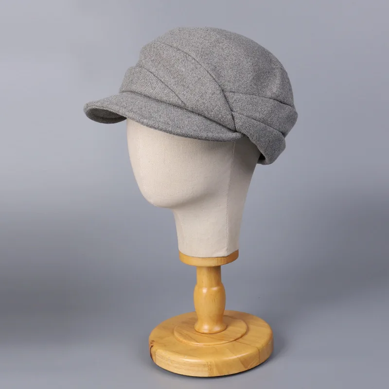 

Cap Women Newsboy Hat Autumn Winter Warm Accessory For Holiday Running Sports Outdoor