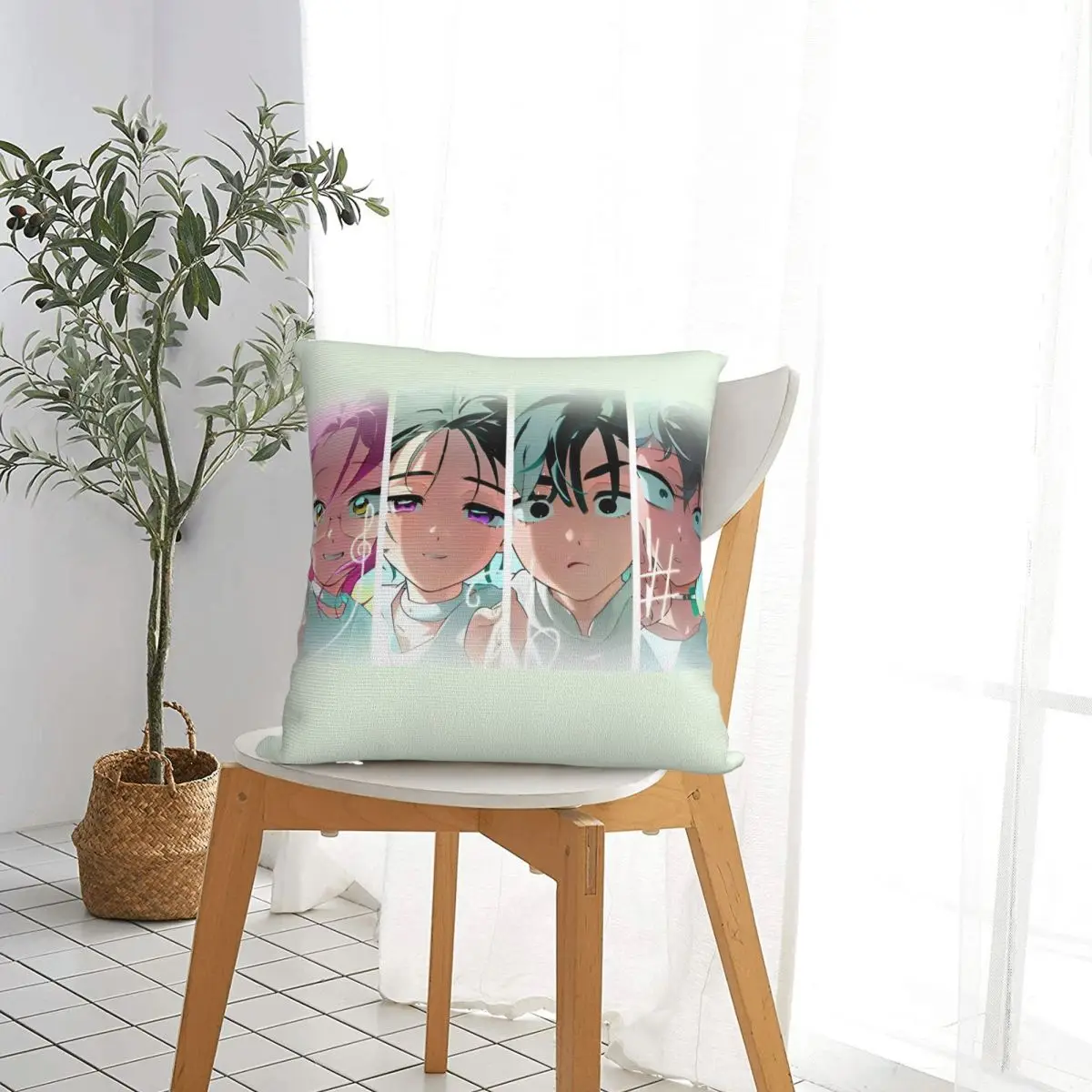 Alien Stage Anime Pillow Cases Mizi Sua Till Ivan Cushion Cover Novelty Decorative Pillowcover for Sofa 45*45cm