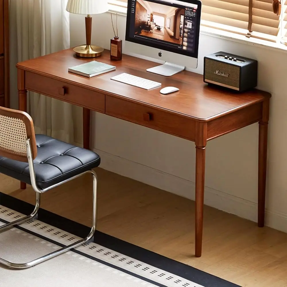 

Contemporary Solid Wood Office Desk - 55.1 Century Style Writing Computer Desk