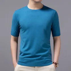 Superfine Merino Cashmere T shirt Men Base Shirt Wicking Breathable Quick Dry Anti-Odor No-itch Short Sleeve Tee Tops