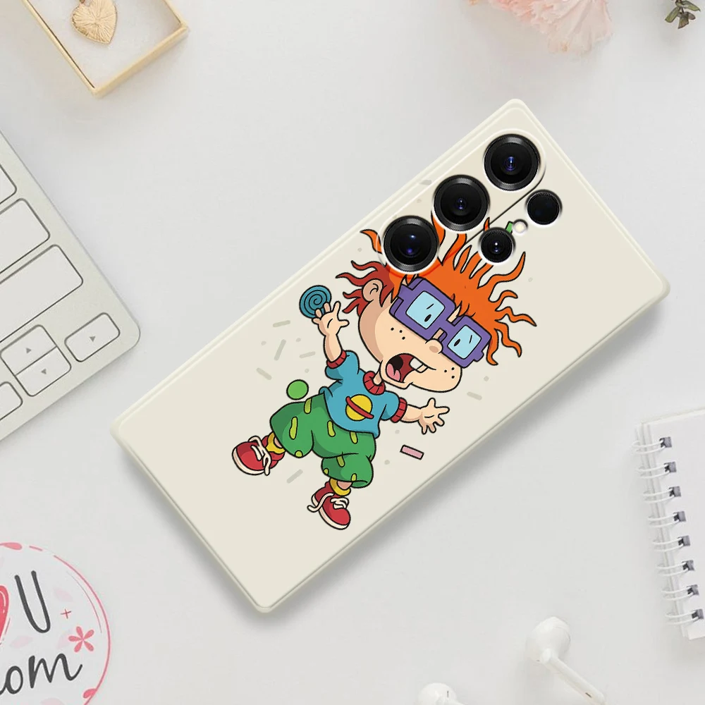 Casing Ponsel Kartun Anak-Anak untuk Samsung Galaxy S25 S24 S23 S22 S21 S20 Ultra Plus S23 FE S21FE S20FE S10 Plus Bahan Silikon