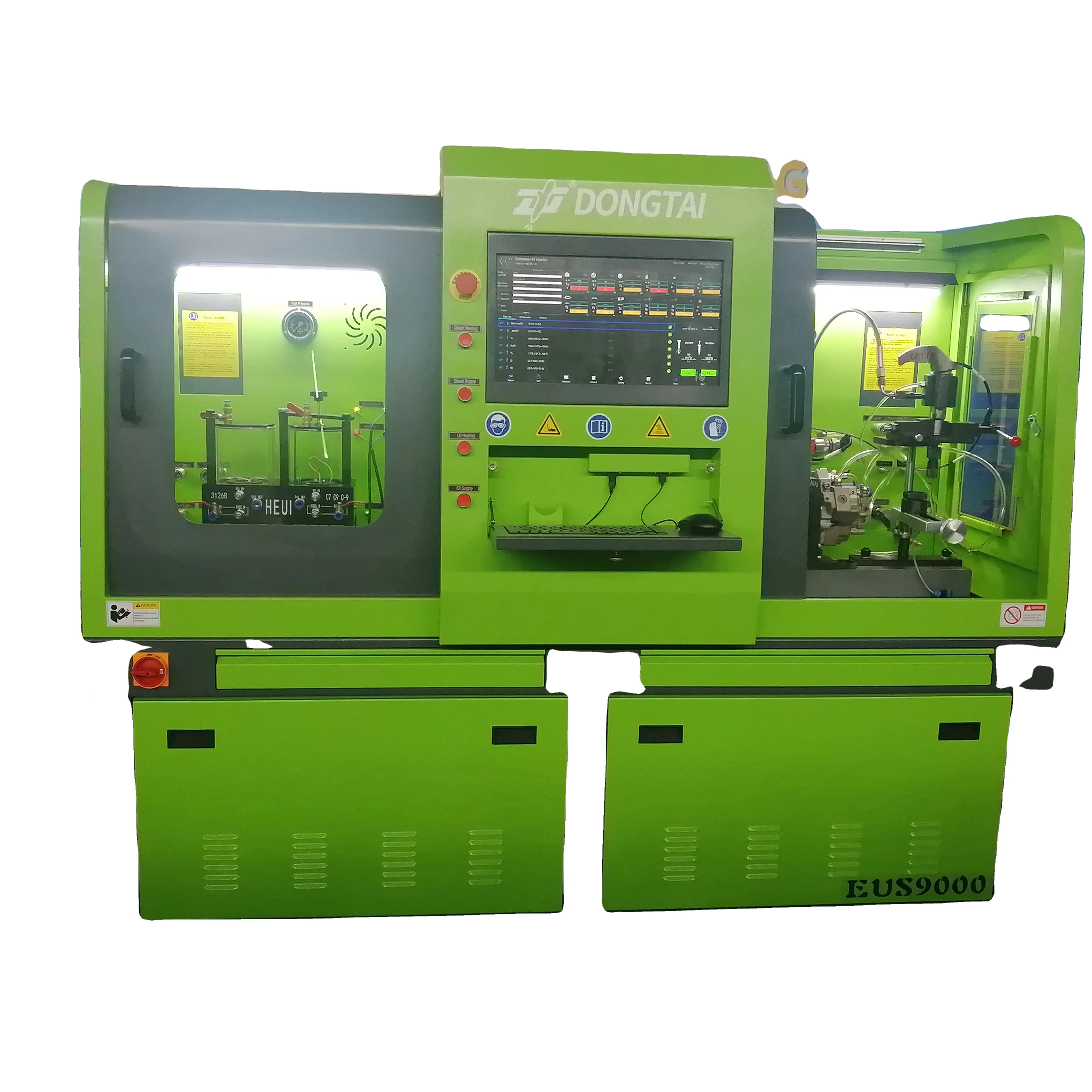 EUS9000L HEUI EUI/EUP test bench with two working stations with high quality