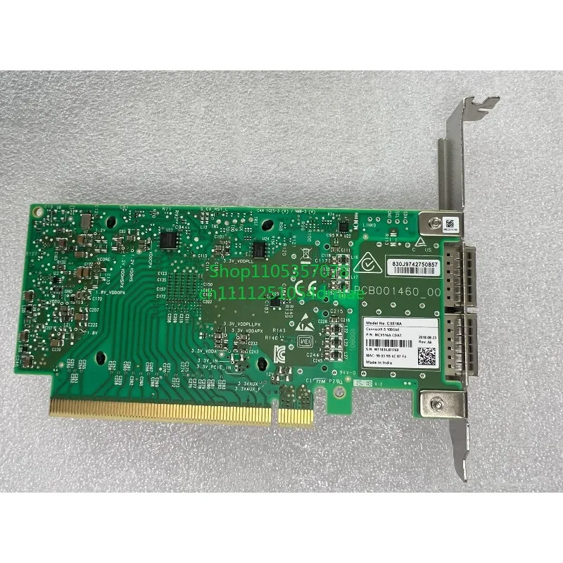 MCX516A-CDAT Used Original 100G  Network Adapter Card Expansion Control Panel Card