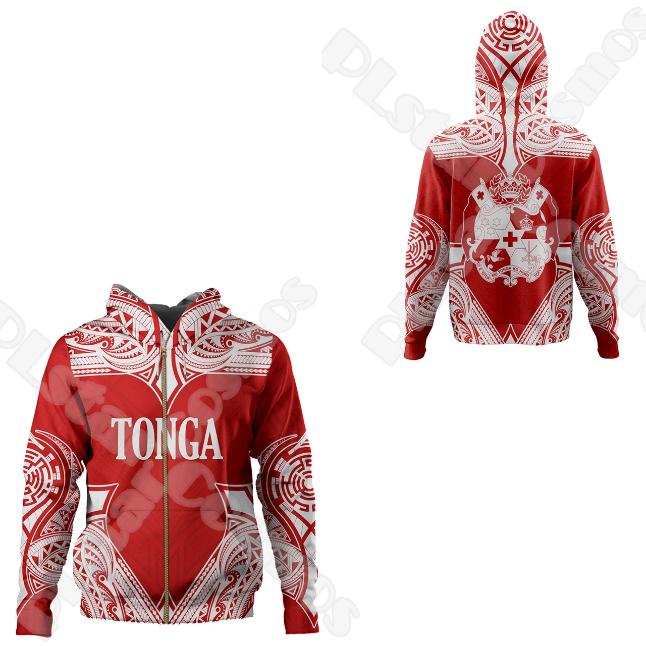 Custom Name Country Tonga Polynesia Islands Flag Tattoo Retro Culture Vintage 3DPrint Pullover Harajuku Casual Hoodies Jacket V4