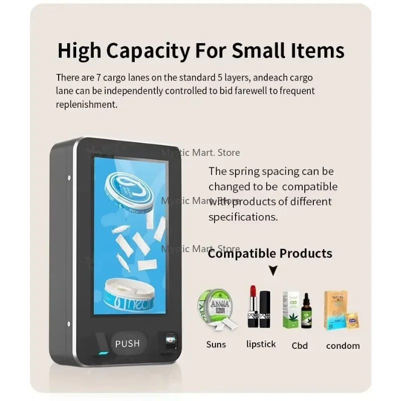 

Best-Selling Small Combo Vending Machine | Age Identification + Car-d Rea-der for Restricted Goods