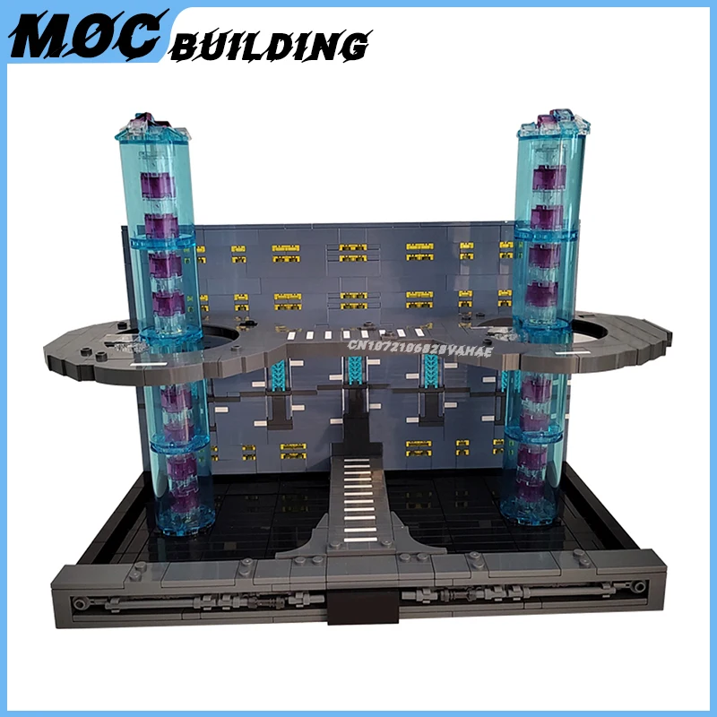 Space Series Scene Model Duel Of Fates Diorama MOC Building Blocks Creative Toys DIY Assemble Bricks Collection Display Gifts