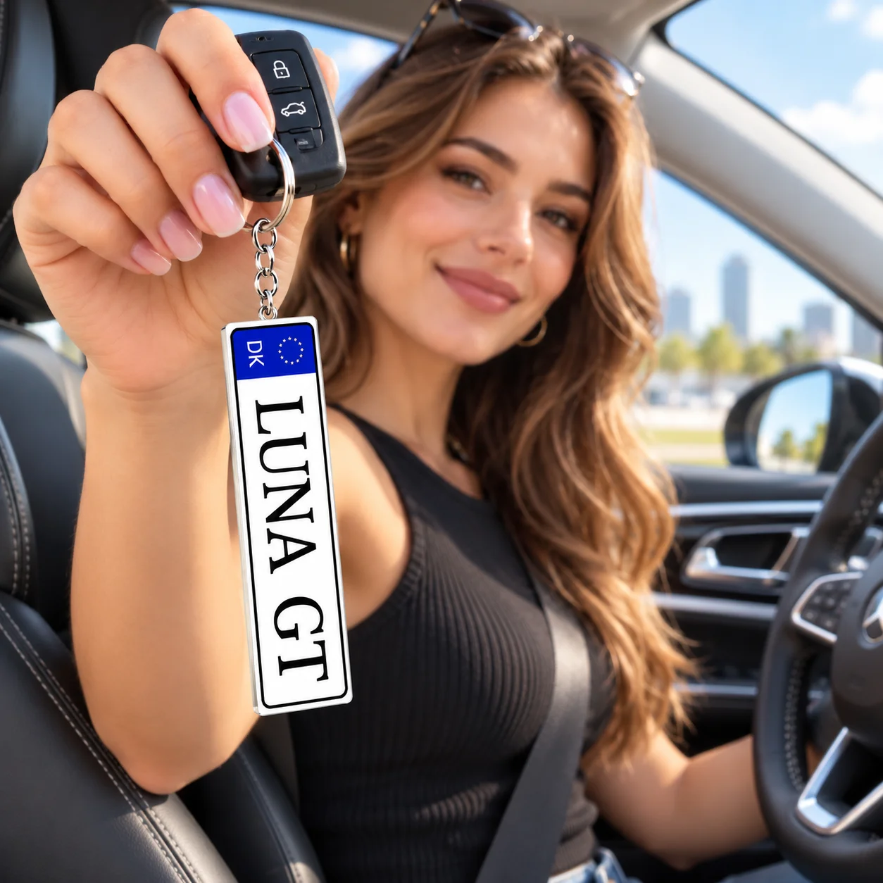 Custom Car License Plate Keychain