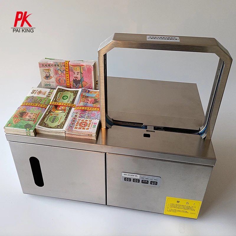 Automatic tie wrap machine tabletop vegetables strapping machine banding machine for incense