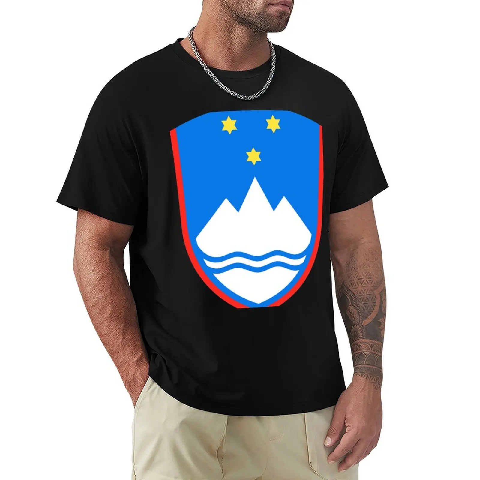 Coat of arms of Slovenia T-Shirt Plus Size Workout Short Sleeve Top