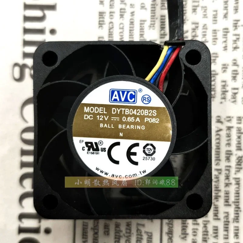 New Fan for AVC DYTB0420B2S 12v 0.65A 4CM 4-wire PWM Temperature Control Cooling Fan 4020 40x40x20mm