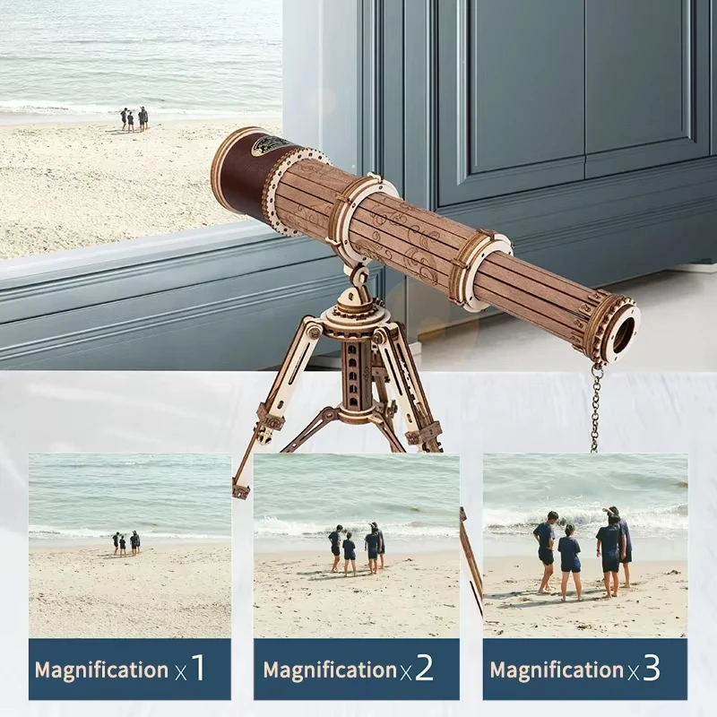 ROKR Creative 3D assembly model of astronomical telescope. Room decoration gift