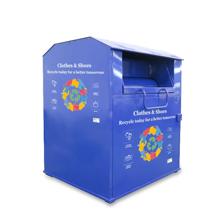 

Логотип OEM, индивидуальный водонепроницаемый, антикоррозийный и вор, прочная сталь, используемый металл, книга для вторичной переработки, мусор для пожертвований, одежда, текстиль, пожертвование