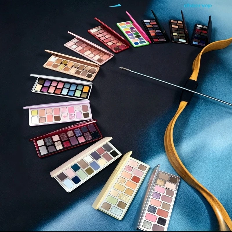 QianYan Cosmetics16 Colors Eye Shadow Pink Brown Cowboy Blue Eyeshadow Multicolor Matte Pearl Smoky Delicate Makeup Palette