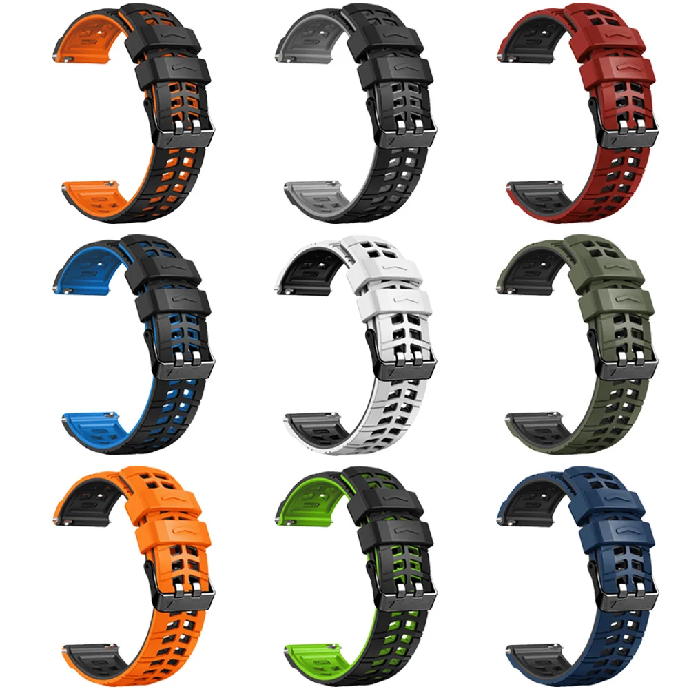 Garmin Forerunner 용 22mm 스트랩 265 965 255 745 스마트 시계 밴드 Venu 2/3 Vivoactive 4 실리콘 팔찌 손목 밴드 액세서리