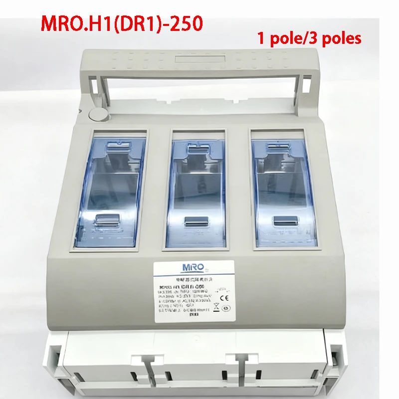 

MRO H1(DR1) -250 FUSE TYPE ISOLATION SWITCH Level 3P 100A-250A Fuse Holder H1 (DR1) -250/1 H1 (DR1) -50/3P Electrical Equipment