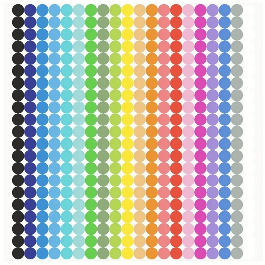 6720 Dot Stickers Round Color Coded Labels Round Dot Stickers 20 Colors Office Classroom Stickers