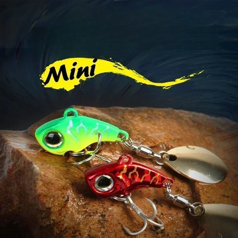 Rotating Metal Vib Spinner for Fishing, Artificial Hard Bait, 6g, 15g, 28g