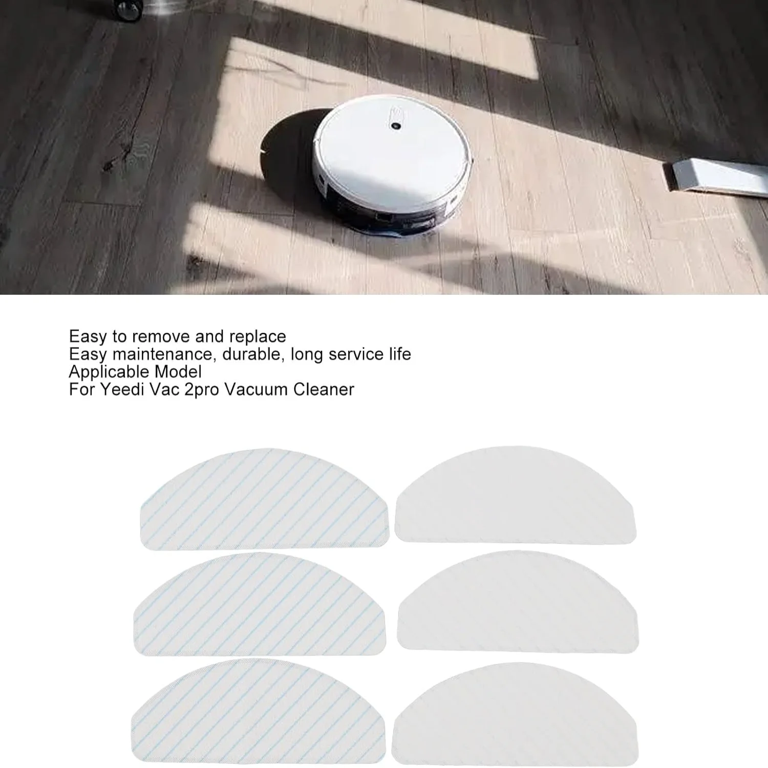 Vac 2pro 진공 청소기용 걸레 천, 걸레 패드, 진공 청소기 부품, 청소 천 교체 부품 스위프, 6 개