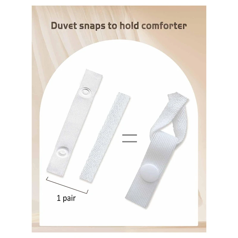 Duvet Snaps To Hold Comforter,Duvet Clips Fasteners Inside,Hacks To Keep Duvet Cover In Place,Quilt Clips,16Sets