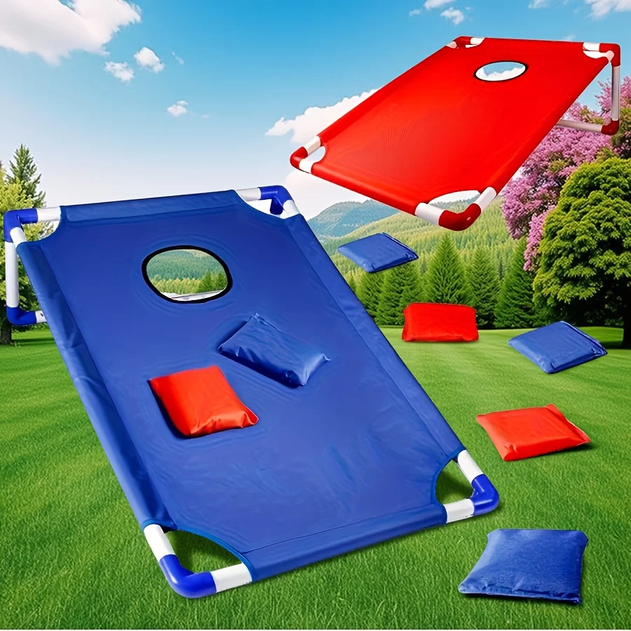 

Портативный набор для игры в Cornhole с сумкой для переноски, уличная игра для семейного отдыха, кемпинга и вечеринок на заднем дворе
