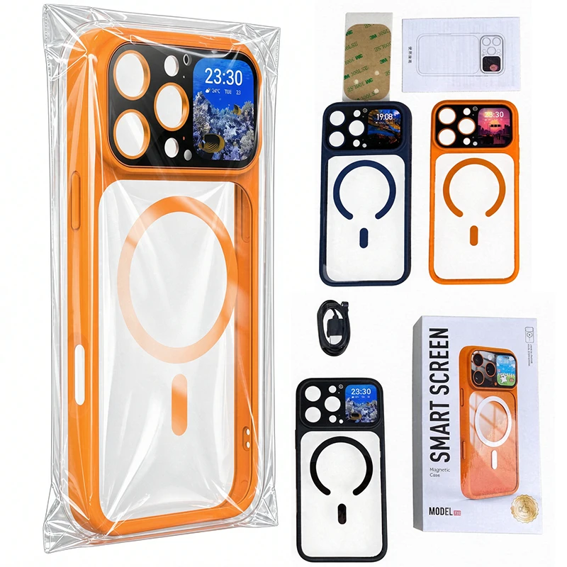 Smartphone Case AI Recording For iPhone 17 16 15 ProMax Protective Magnetic Phone Case Dynamic Wallpape Real-time Translation