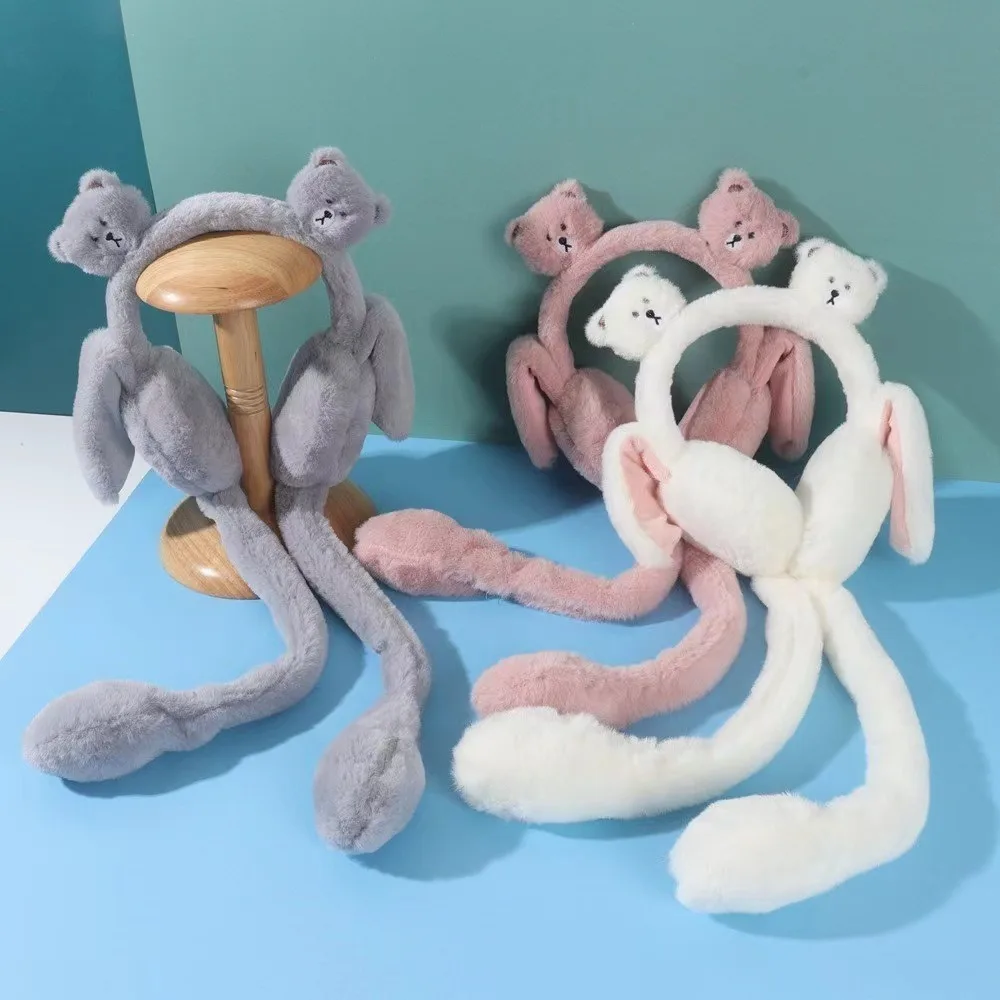 

Новые забавные наушники, мягкая защита от холода, милые наушники, сохраняющие тепло, теплый инструмент, зимние наушники для девочек и женщин