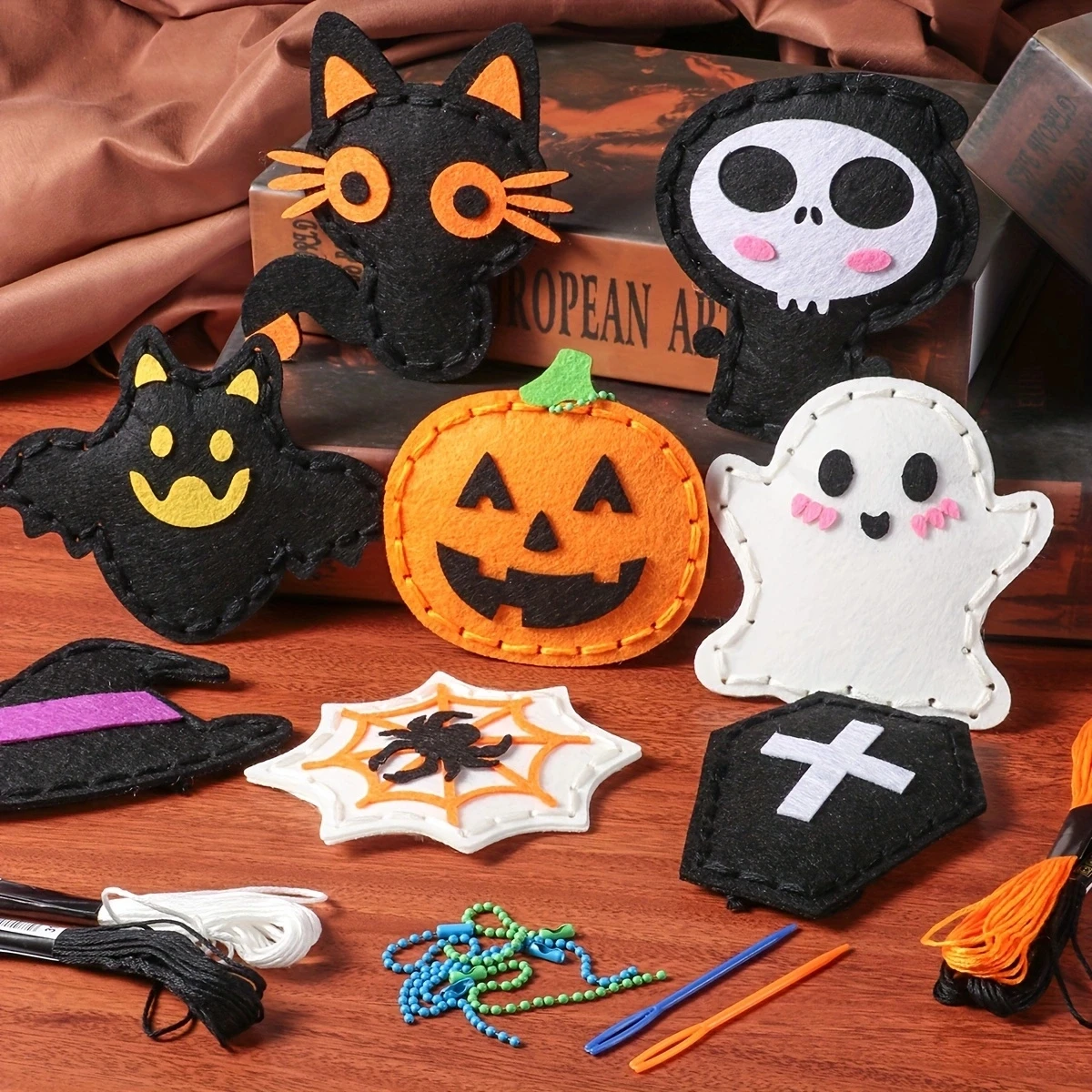 Zestaw do rękodzieła DIY dla dzieci, ręcznie robione breloczki, kreatywna zabawka rozwijająca motorykę małą i podporządkowująca wyobraźnię.