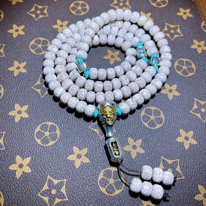 Hainan - Bodhi Bead Bracelet, 108-Moon , Buddhist Beads, Nepal