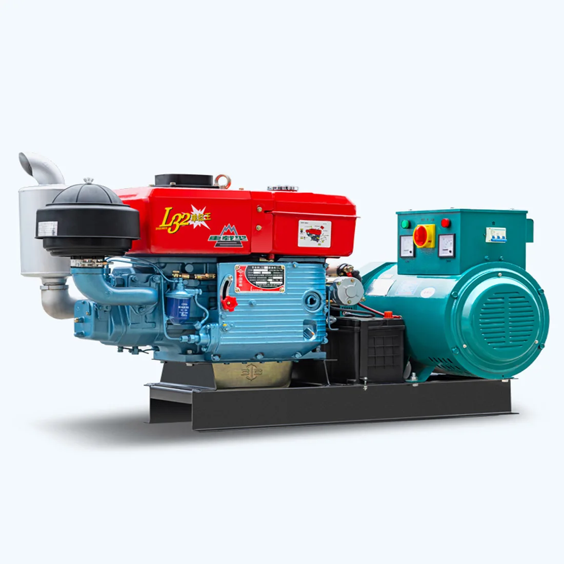 Single-cylinder Water-cooled 15kw Diesel Generator Set 20/24/30KW220V380V Single-phase Three-phase