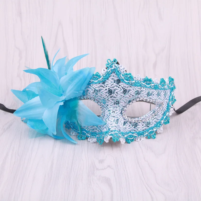 

Lily Lace Mask Plastic Plus Leather Leather Mask Lace Rhinestone Mask 19 * 10cm For Masquerade Parties Costume Parties Wedding