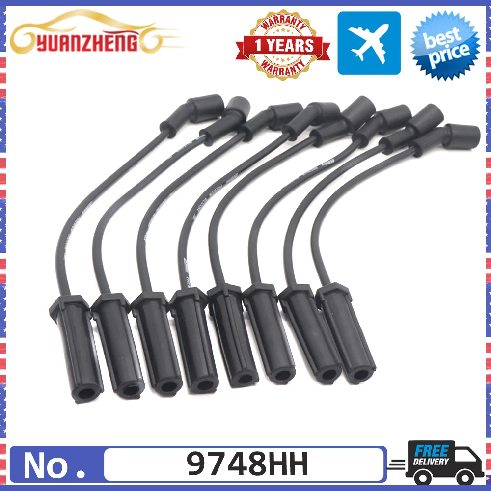 

Комплект проводов для свечей зажигания автомобиля, кабель для CADILLAC ESCALADE CHEVROLET AVALANCHE SILVERADO SUBURBAN TAHOE GMC HUMMER 9748HH