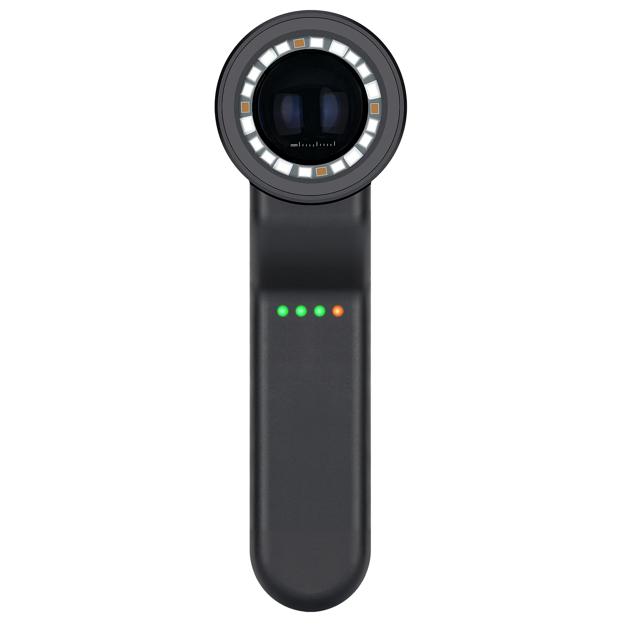 IBOOLO DE-4100 10X Magnification Cross Polarization Aluminum Optical Glass 4 Elements 3 Groups Metal Dermatoscope SMD LED