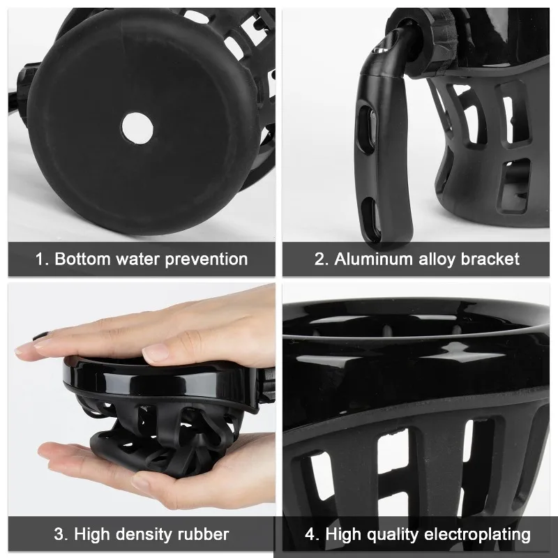 حامل أكواب مقود الدراجات النارية. CPQ لحامل أكواب الألومنيوم المقاوم للتآكل مناسب لـ 2018-2022 Gold Wing DCT