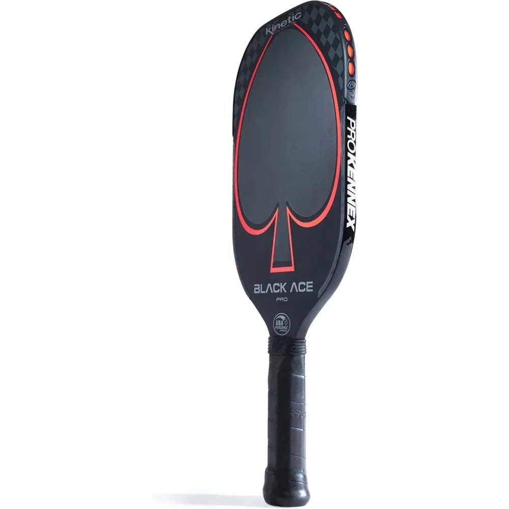 Black Ace Pro - Pickleball Paddle with Toray 700 Carbon Fiber Face