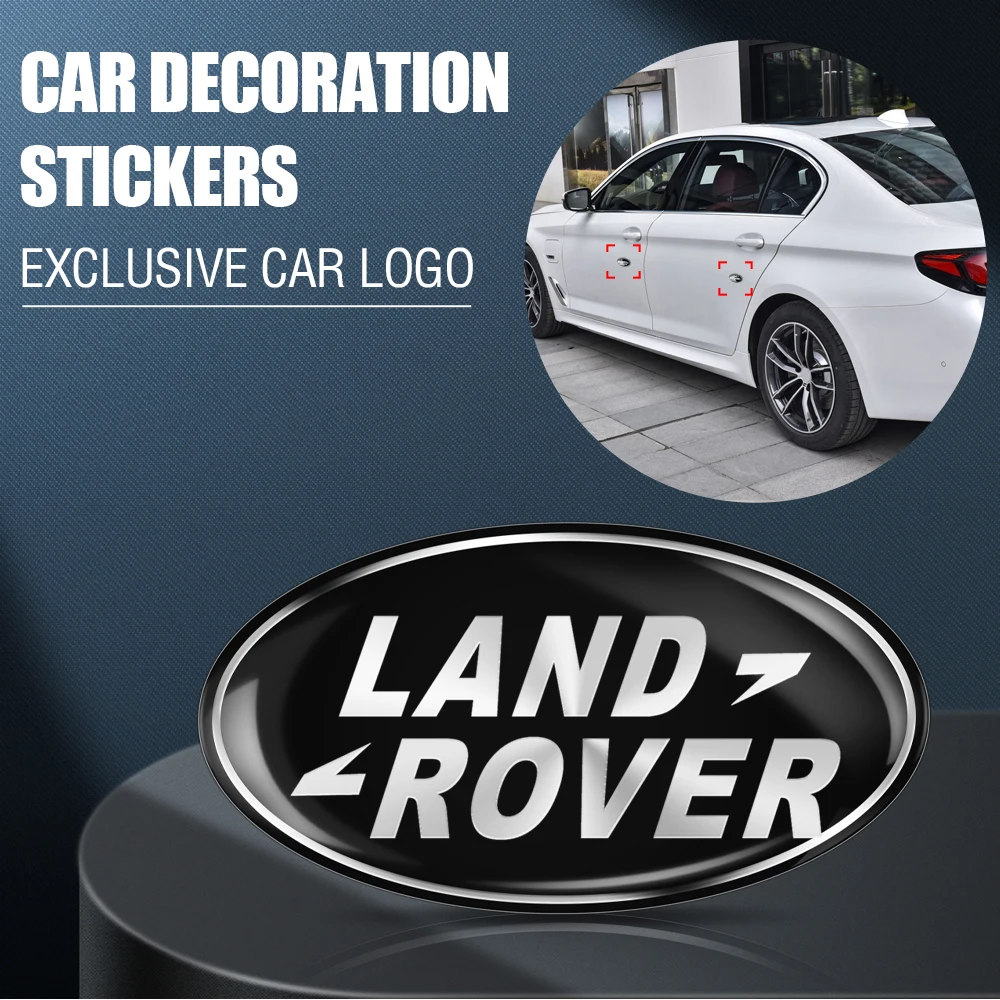 Car Body Side 3D Aluminum Alloy Trunk Styling Sticker Decor For Land Rover Discovery 3 4 Velar Vogue Freelander 1 2 SVR Evoque