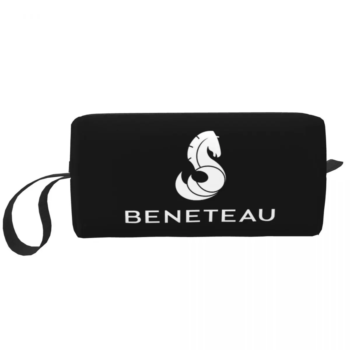 Custom Beneteau Sailing Boat Logo Travel Cosmetic Bag Women Toiletry Makeup Organizer Ladies Beauty Storage Dopp Kit