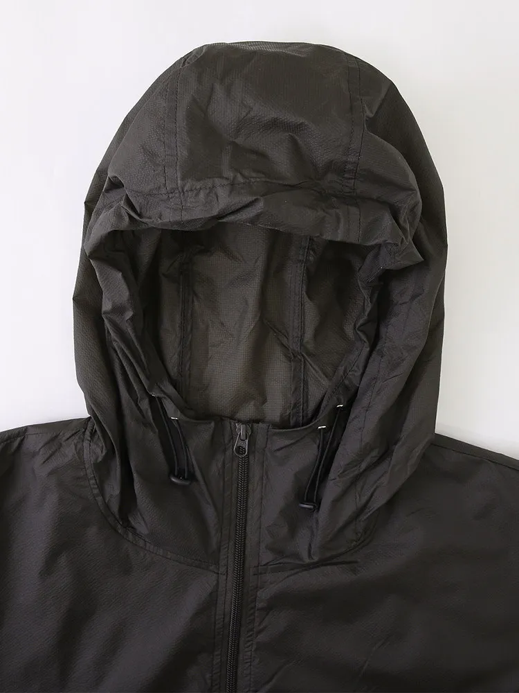 Men Japanese Streetwear Fashion Loose Casual Hooded Jacket Male Outdoor Lightweight Sunscreen Cargo Jackets Coat Outerwear