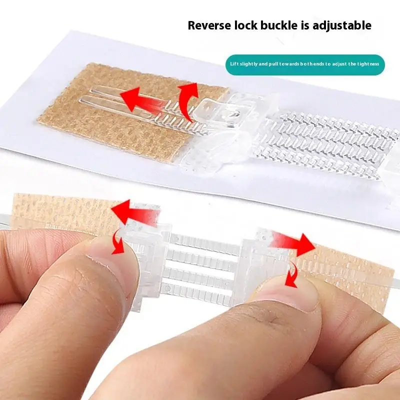 Zipper Tie Wound Closure Patch Hemostatic Patch Wound Fast Without Suture Zipper Outdoor Band-Aid Portable Quick Clot Wound