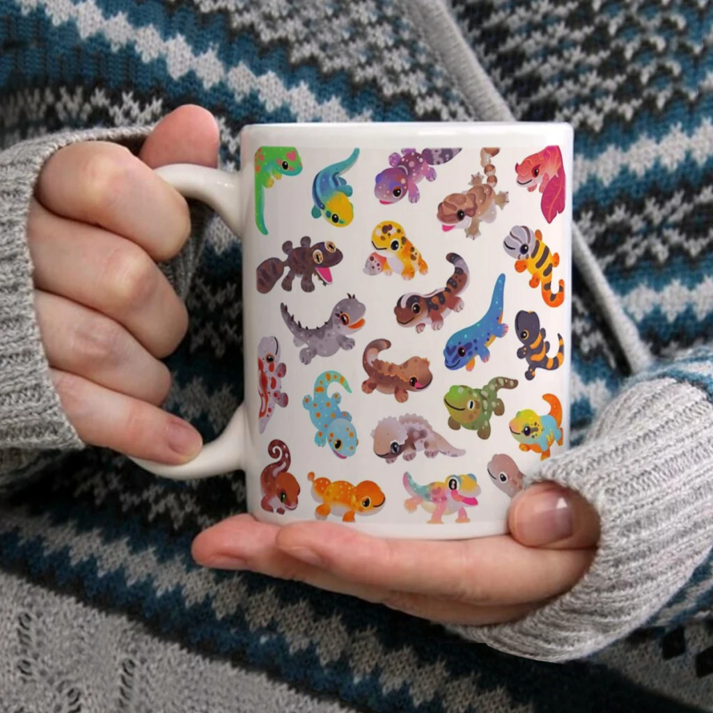 

Gecko - brightCoffee Mug Tea Cup 11oz Coffee Cup Funny Birthday Ceramic Mug Personalized Cup