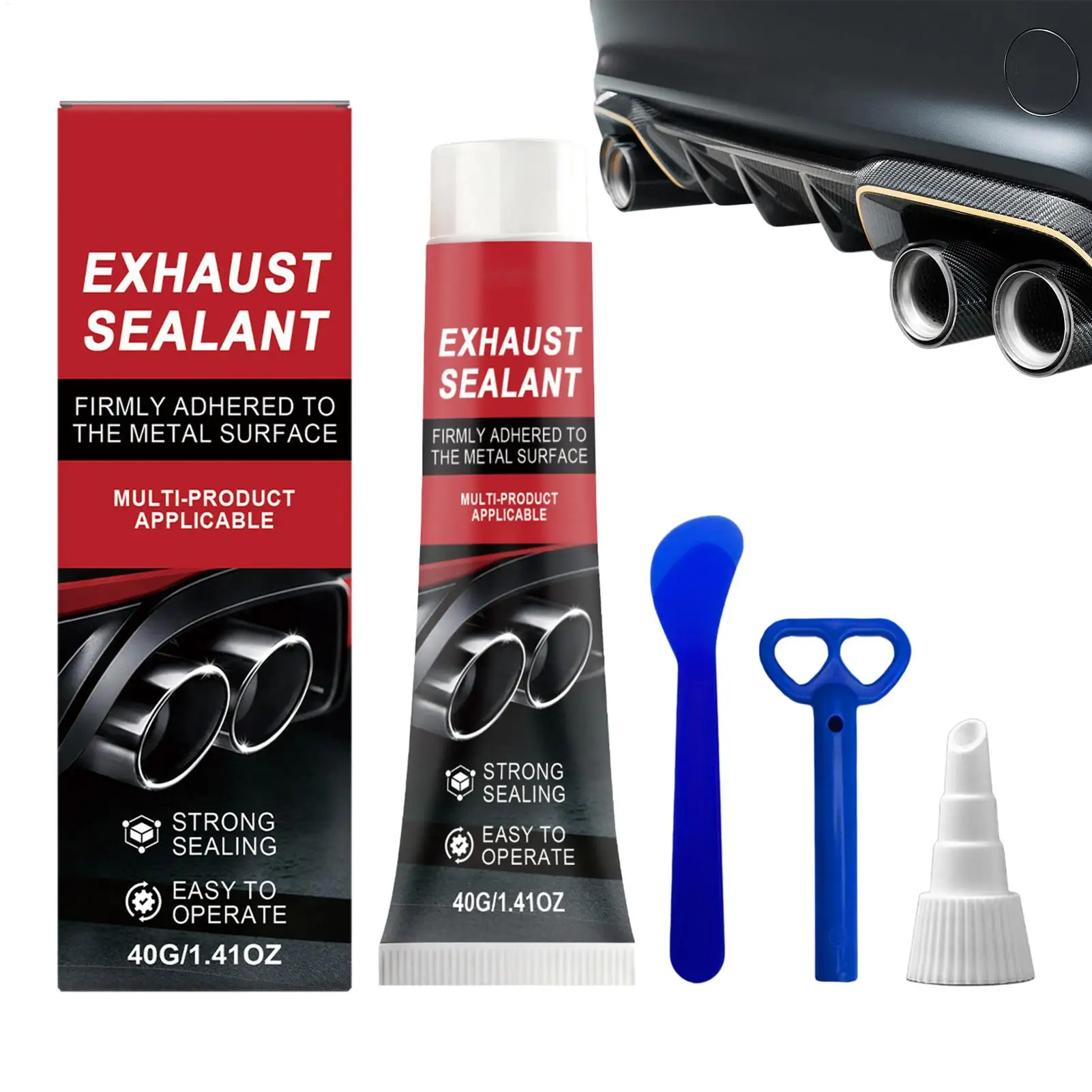 Exhaust Pipe Sealant high/low temperature resistant exhaust pipe sealant Exhaust pipe installation paste Auto Repair Tool Paste