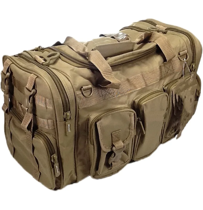 Waxed Waterproof Large Custom Logo Canvas Outdoor Assault Utility Travel Tactical Gear Workout Gym Duffle Bags For Men Woman